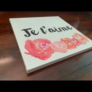 Je t’aime Canvas Wall Decor